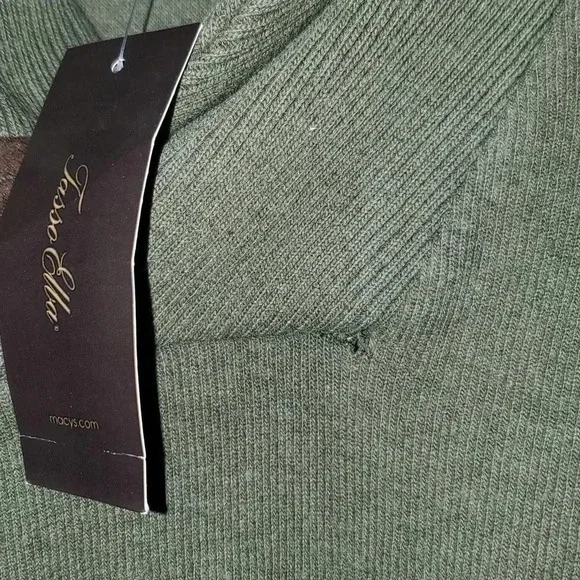 Tasso Elba Olive Pullover Sweater NWT - Picture 4 of 7